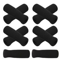 10Pcs Durable Sponge Crutch Handle Grips Non Slip Padded Cane Covers Black