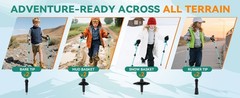 Kids Trekking Poles for Hiking – Collapsible Lightweight Hiking Poles, 2 Pack