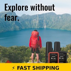 Garmin inReach Mini 2 Satellite Communicator Bundle – Flame Red