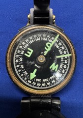 Vintage Broadway Japan Lensatic Compass w/ Box Instructions Pouch Bloomingdale’s