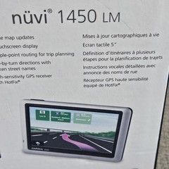 Garmin Nuvi 1450 LMT Touch Screen GPS Lifetime Maps Car Charger Tested READ