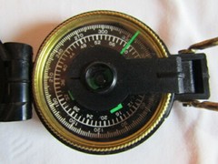 Vtg. Black Engineer Directional Compass camping