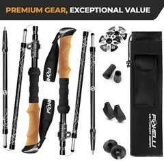 Lightweight Trekking Poles – Compact Walking Sticks with Quick Locks, Ergonomic