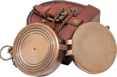 Jeremiah 29 : 11 – For I Know the – Antique Compass With Leather Case Christmas