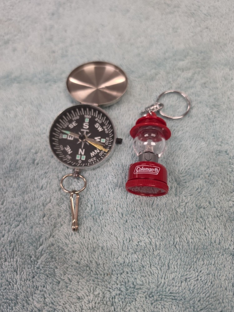 Coleman Compass, Orienteering Dial And Mini Coleman Lantern