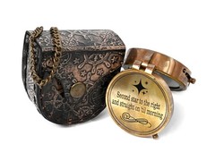 Customized Engraved Brass Compass for Anniversary Birthday Graduation Gift