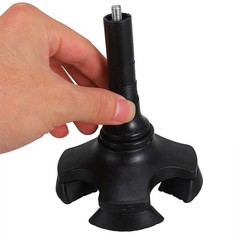 2Pcs Walker Pads Replacement Black Non Skid Foot Caps for Cane and Crutch Use