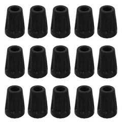 20 Pcs Anti-slip Pad for Hiking Sticks Replacement Rubber Pole Ends Tip