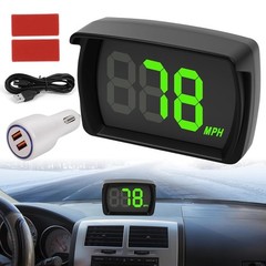 Velocimetro digital GPS para auto MPH HUD universal con pantalla LED grande