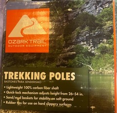 Ozark Trail Aluminum Folding Quick Trekking/Hiking Poles