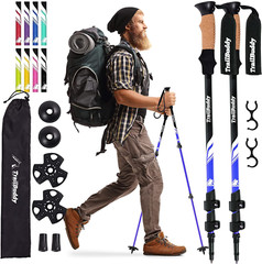 Trekking Poles – Lightweight, Collapsible Hiking Poles for Snowshoe & Backpackin