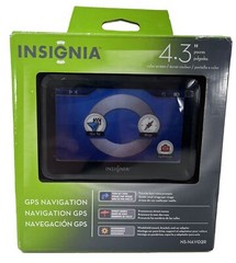 Insignia GPS Car Portable Navigator 4.3″ Color Screen NS-NAVO2R w/Accessories