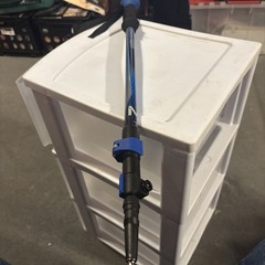 Yukon Adjustable Single Trekking Hiking Pole Black/Blue