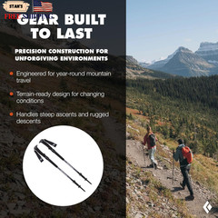 Trail Trekking Poles (Pair) | Lightweight Aluminum Hiking Poles | Natural Co …