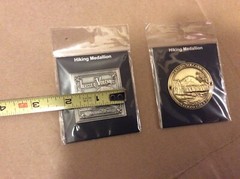Lot of 2 Lassen Volcanic National Park Hiking Medallion – California Souvenir
