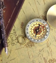 Vintage Waterproof Brass Compass for Hiking, Survival & Navigation – Ideal