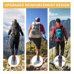 Hiking Poles Collapsible Trekking Poles – Aluminum Alloy 7075 Walking Sticks for