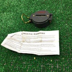 Coleman Engineer Lensatic Compass camping hiking orienteering with manual