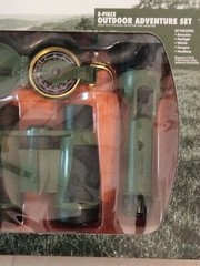 Ozark Trail 5 Piece Outdoor Adventure Set Binoculars Compass Flashlight and More