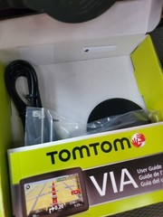 TomTom VIA 1405M 4.3-Inch Portable GPS Navigator never used