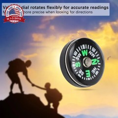 HOSTK 20 Pcs Mini Survival Compass, Outdoor Camping Hiking Pocket Compass, Liqui