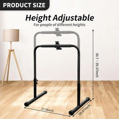 24.4 Inch Wide Handle Bar for Walking Pad Only with Phone Holder Adjustable Hand
