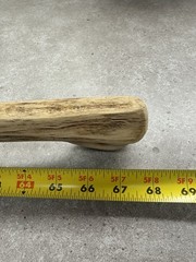 VTG Weathered Driftwood Skinny Tall Walking Stick 68″ Strong Staff OOAK Raw MN