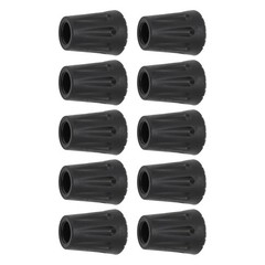 10pcs Walking Pole Rubber Tips Non-Slip Design For Hiking Safety