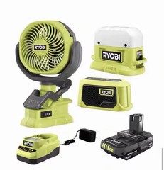 Ryobi ONE+ 18V Cordless 3-Tool Campers Kit (PCL1303K1)