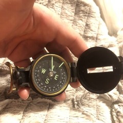 YCM Japan Engineers Lensatic Compass Preowned