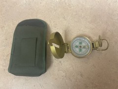 VTG 1980s Engineer Portable Outdoor Navigation floating Compass metal case