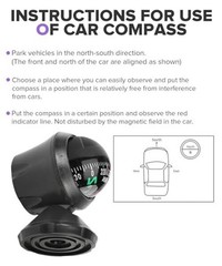 Car Compass,Car Accessories Adjustible Compass for Cars,Universal Automotive