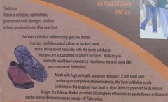 Yaktrax Walker (Traction Device for Walking on Snow & Ice) (Size Medium) New