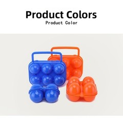 Camping Egg Holder 4 Slot Foldable Lightweight PP Container with Handle