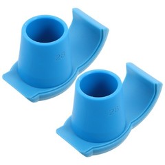 2Pcs Anti-Skid Walker Ski Glides Blue Nylon Tpr for Seniors Outdoor Use