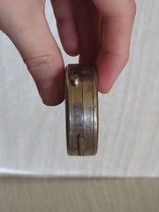 VTG German Made Field Pocket Compass WWII Era?? Silver Tone Metal READ