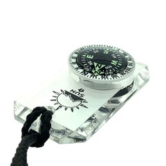 MiniComp II – Mini Orienteering Compass with Rotating Bezel | Easy-to-Read Zippe