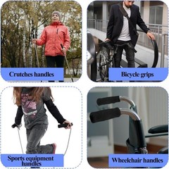 4 Pcs 23mm Walking Cane Grips Foam Handle Replacement for Seniors & Bicycles