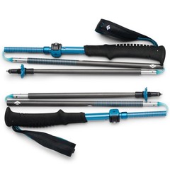 Black Diamond Distance Carbon FLZ Trekking Poles 140cm-6.4 oz Color Desert Sky