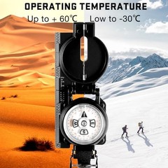 Multifunctional Military Sighting Navigation Compass Impact EK-22JG-Black