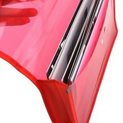 Expanding File Folder Document Organizer with Snap Button, Waterproof Colorful