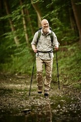 Hiking Poles – Aluminium with Cork Handles and Flip Lock for Trekking, Mountaineering