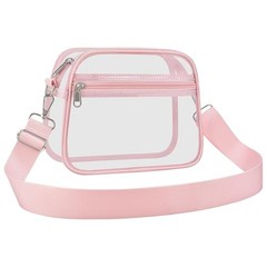 Clear Bag for Stadium Events – Stadium Approved Mini Clear Purse, Small Pink