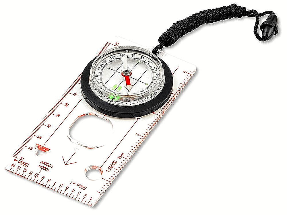 DELUXE MAP COMPASS navigate survival disaster Route plan Bug out bag UST GIFT