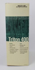 Magellan Triton 400 GPS Handheld Tested Works w/ Box Cable Manuals