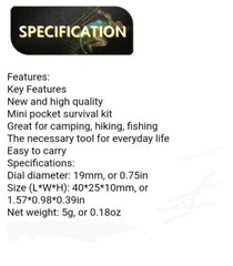 85pcs Mini Pocket Compasses Keychain Survival Gear Outdoor Camping Equipment A