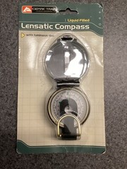 Ozark Trail Lensatic Compass, Black, Model 2223 Brand New Glow In Dark