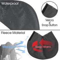 Rollator Handle Gloves Winter Protection Hand Warmer for Wheelchair,