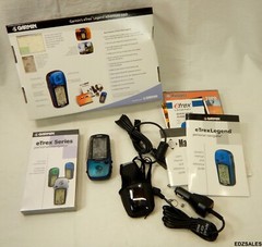 Garmine eTrex Legend Personal Navigator Blue w/ Accessories