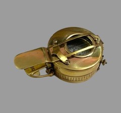 Nautical Brass Military Compass Pocket Compass British Nautical Prismatic Compas